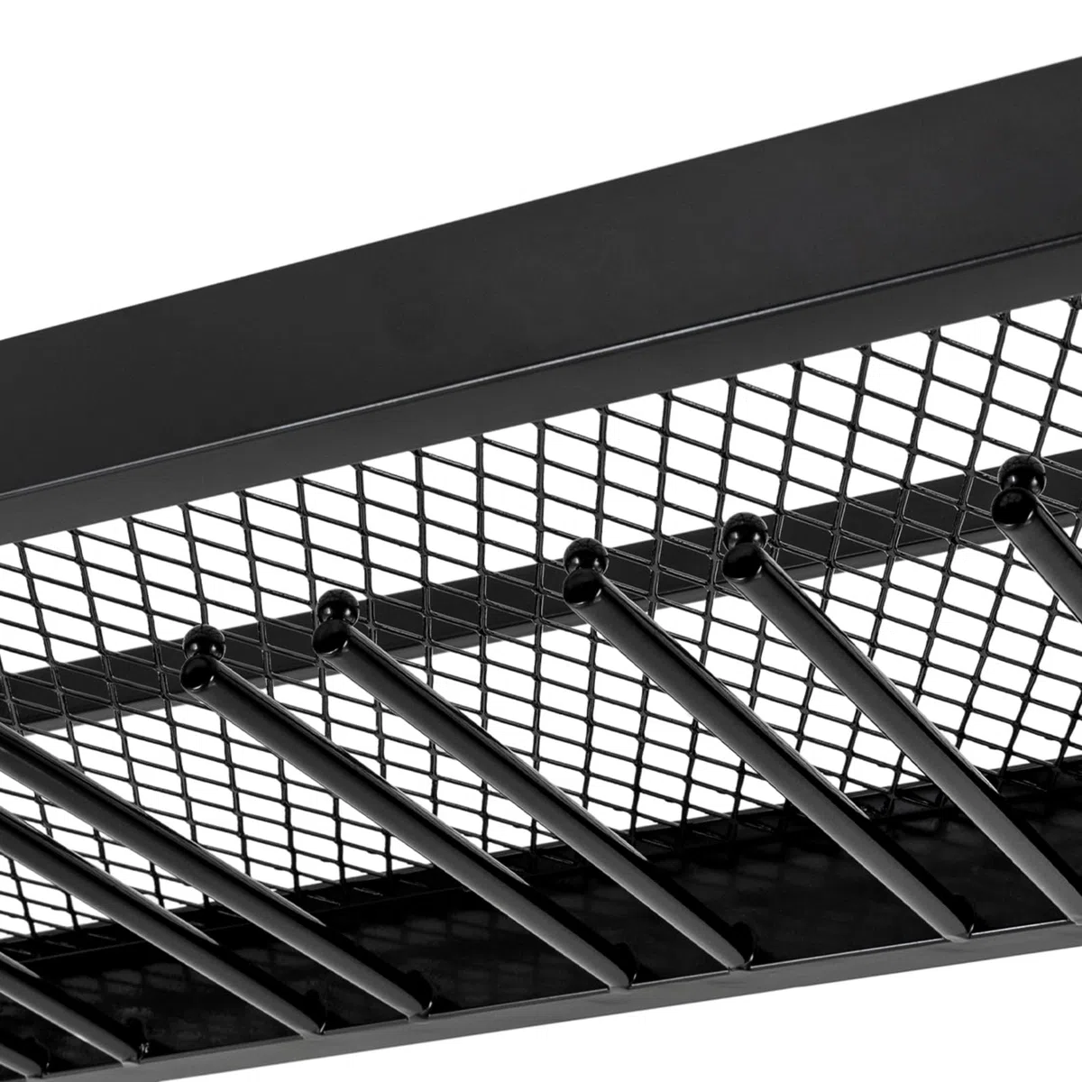 Estantería de Techo para Vino 100cm, Altura Ajustable, Estante Colgante Retro de Hierro, hasta 50 kg, Techo Industrial, Soporte para Copas de Vino, Soporte para Colgar (Negro)