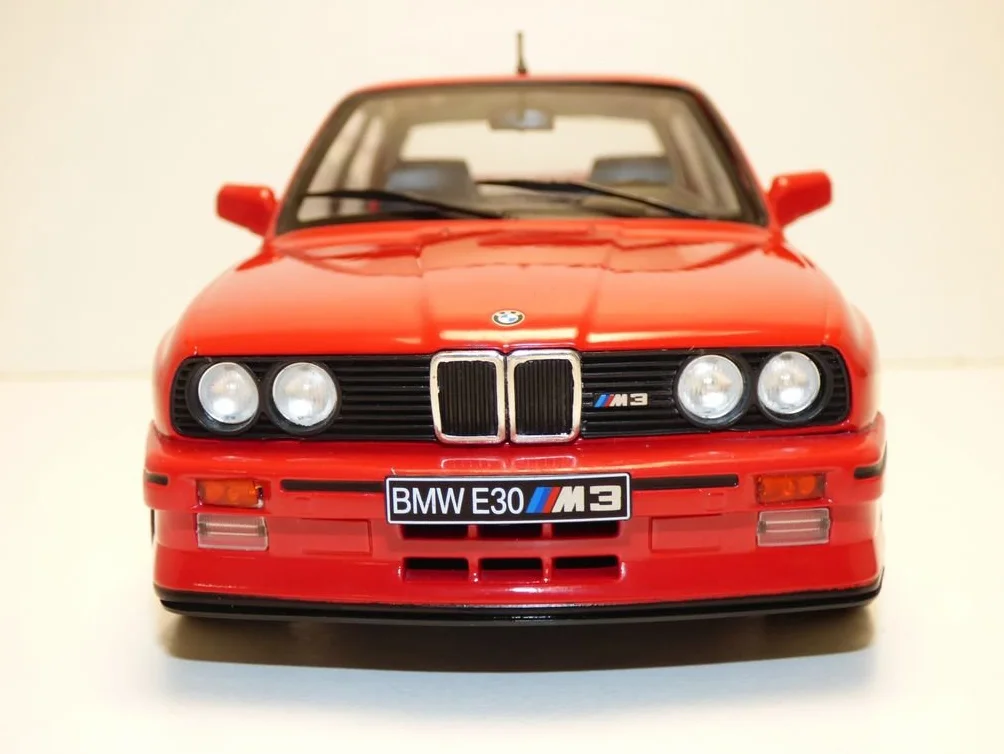 Solido – BMW M3 E30-1990 Coche en Miniatura de colección, 1801502, Rojo, unisex adulto.