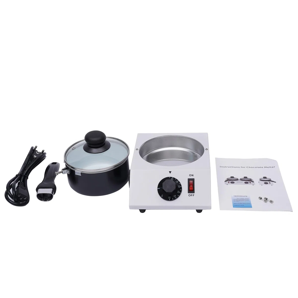 Derretidor de chocolate eléctrico YUNRUX Chocolate Melzmaschine Melzgerät Candy Melztiegel Chocolate Küchenwerkzeug Caliente Chocolate Máquina Profesional Melttopf Temperiergerät