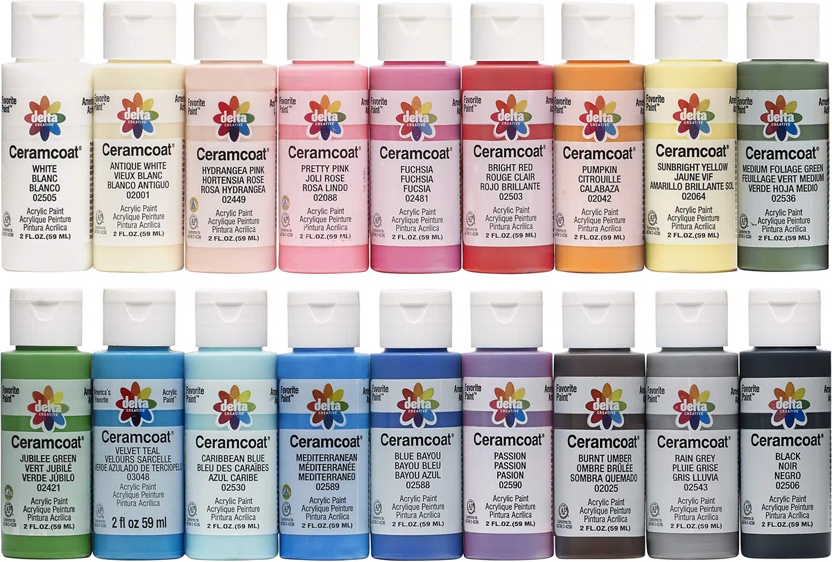 Delta Ceramcoat - Kit de pintura que brilla en la oscuridad