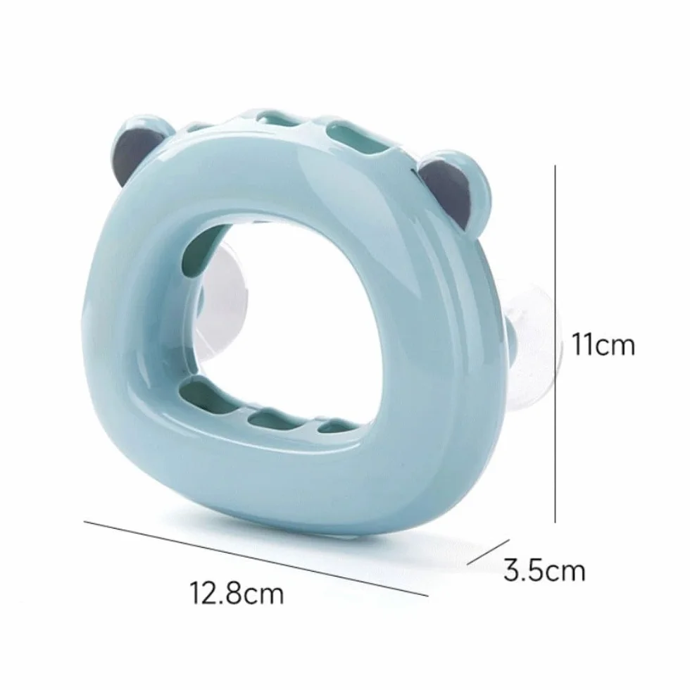 Portacepillos De Dientes para Baño Y Ducha Soporte For Cepillo De Dientes con Ventosa Montada En La Pared, Estante Almacenamiento For El Baño, Escurridor Cepillos(Grey)