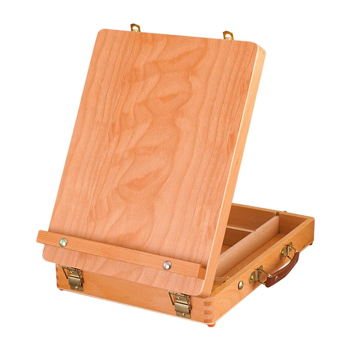 osiuujkw Estuche de almacenamiento para caballete de pintura para estudiantes principiantes con compartimentos divididos para organizar los materiales arte y facilitar el acceso. Caballete Para madera