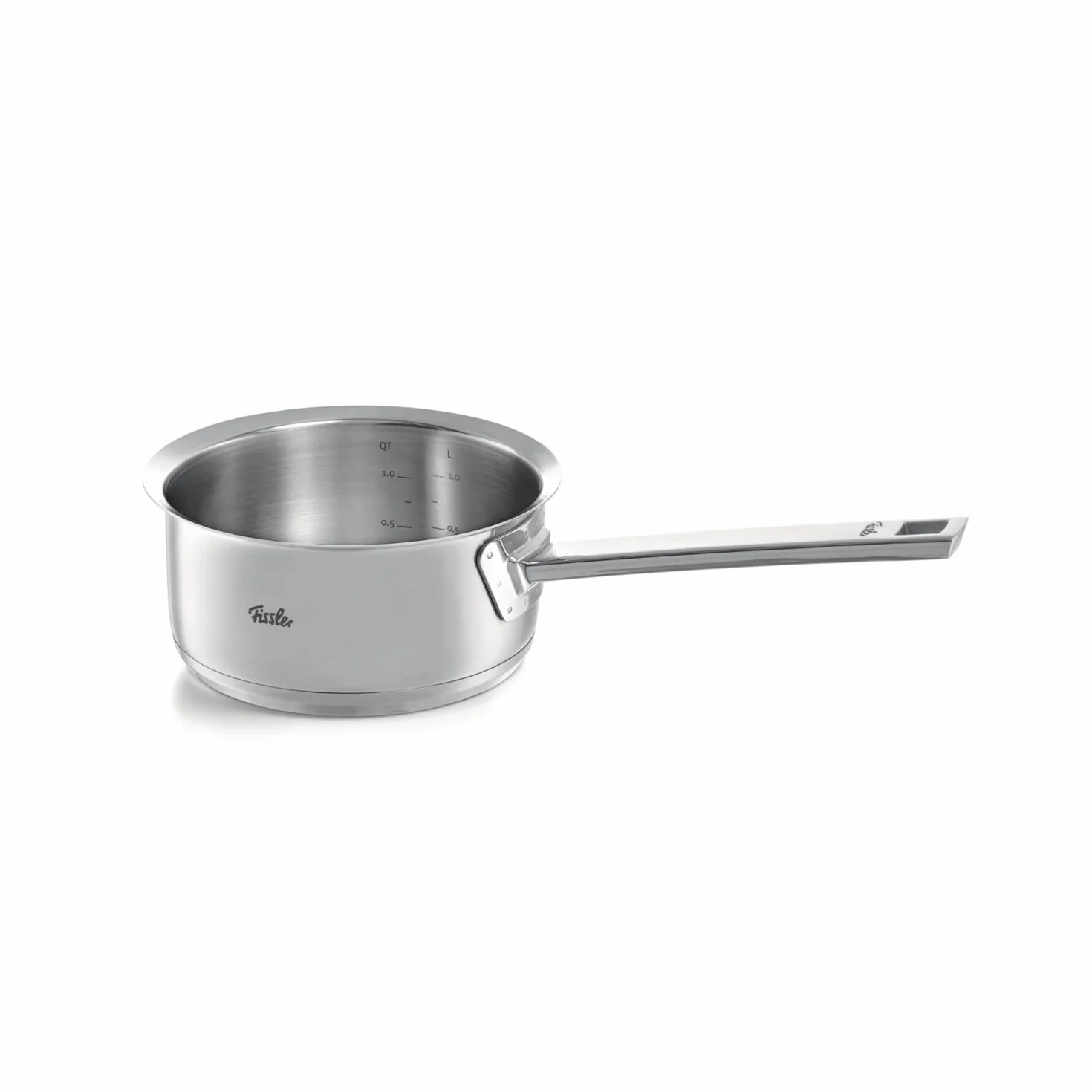 Fissler Juego de 5 cacerolas de acero inoxidable, incluye tapa de metal y cuidado de acero inoxidable, para inducción [Exclusive to Amazon]