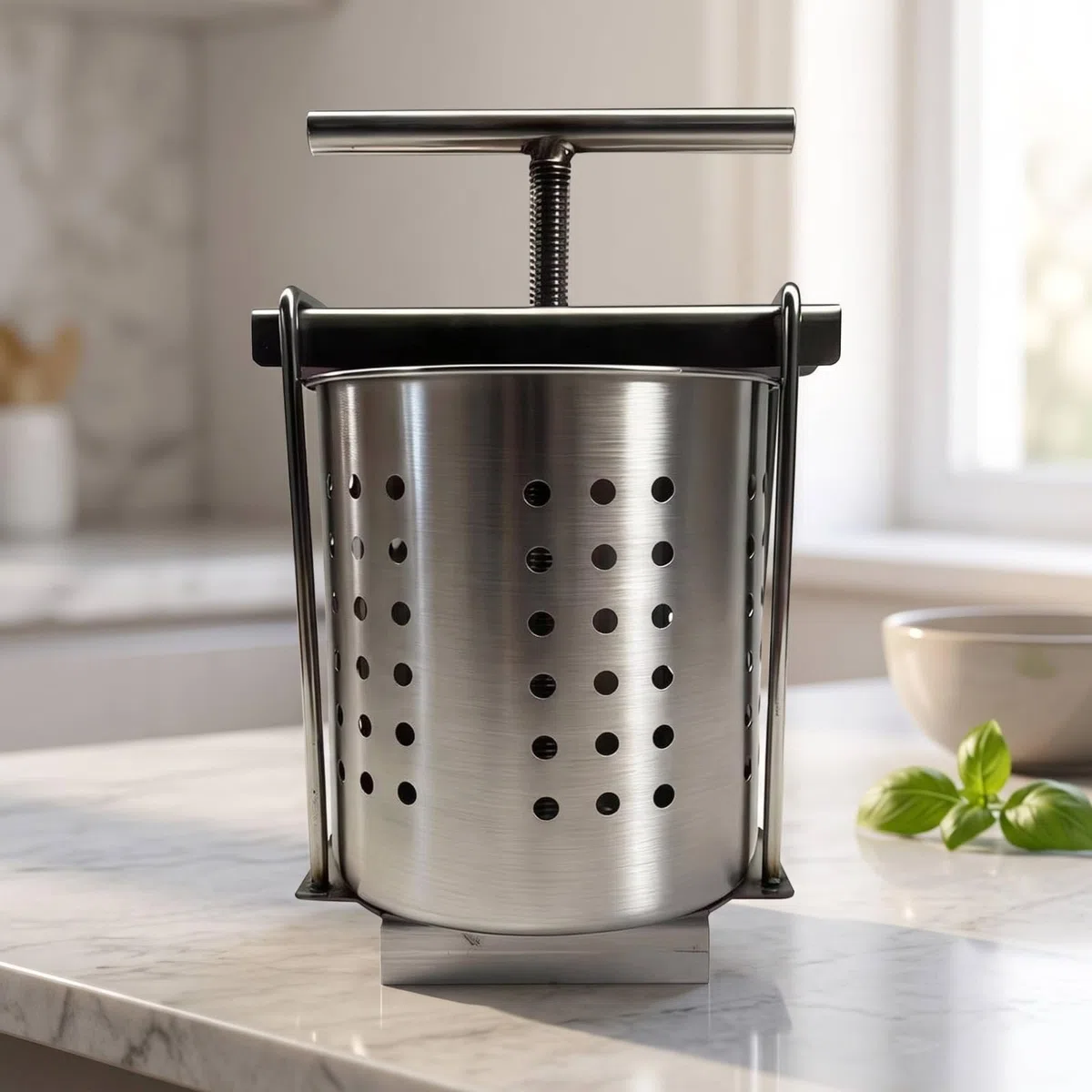 Exprimidor Verduras Manual Exprimidor Frutas Compacto para Cocineros, 1.5L