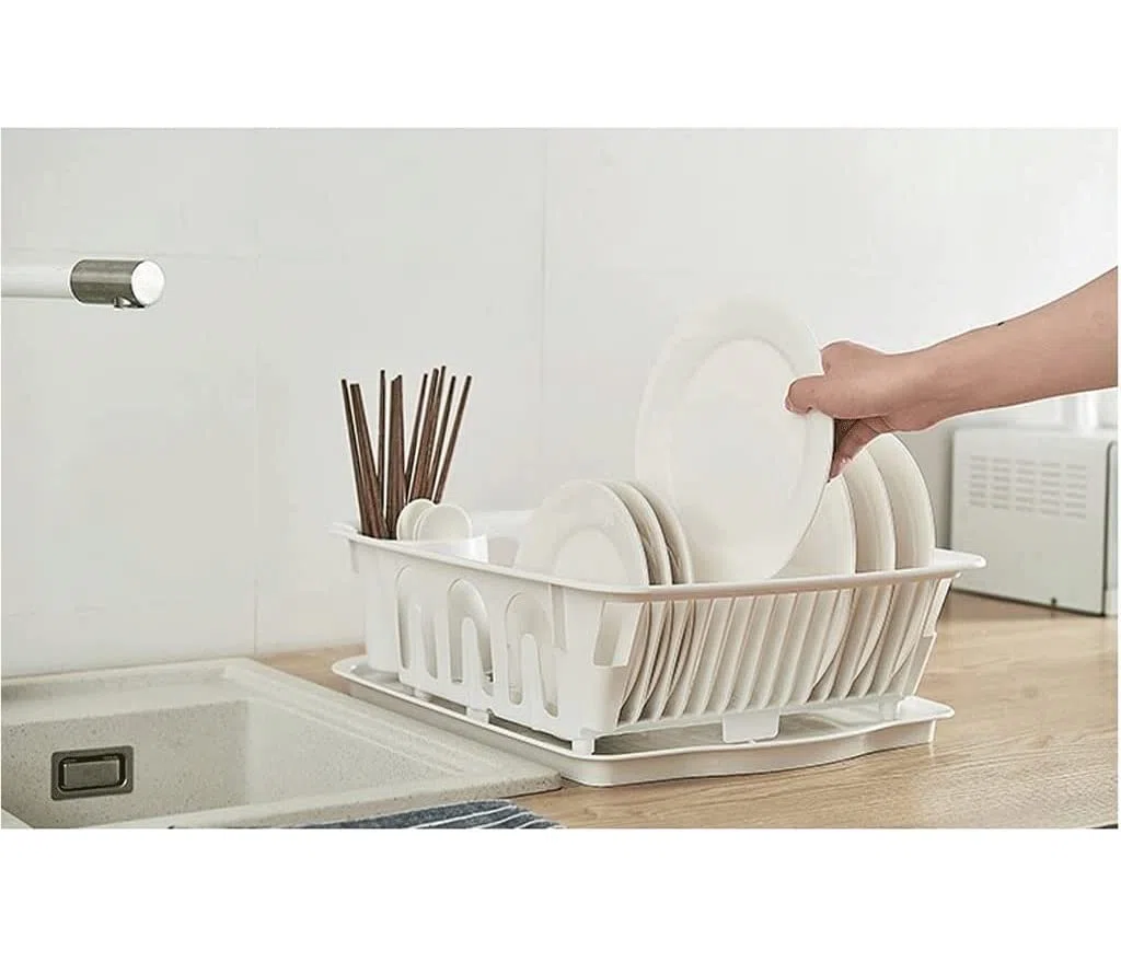 Escurridor De Platos Estante para Platos Vajilla Estante De Drenaje Estante De Almacenamiento Estante para Platos Estante De Cocina Caja De Almacenamiento Rejilla para Secar Platos Escurrido