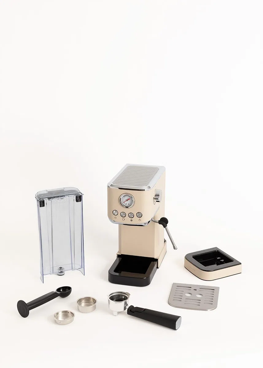 CREATE / THERA CLASSIC COMPACT/Cafetera express arena / 20 bares, semiatuomática, función café frío, brazo doble salida, depósito 1,2L, café molido y monodosis ESE 55mm, con vaporizador, 1350W