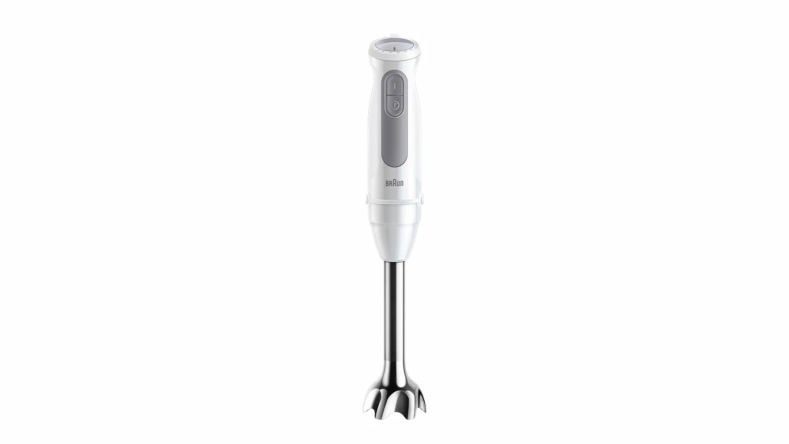 Braun Minipimer MultiQuick 5 - Batidora de mano con picadora y varilla para sopas, batidos y smoothies, 21 velocidades + Turbo, picadora 500ml, vaso medidor 600ml, 1000W, blanco (MQ50236M)