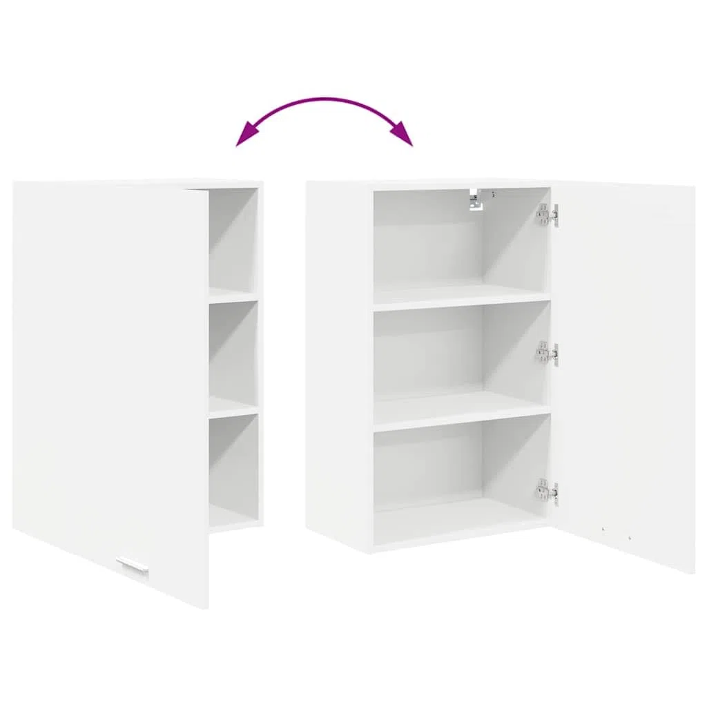 vidaXL Mueble Colgante con Puerta 50 x 31 x 80 cm Madera de ingeniería, Armario de Cocina Moderno, diseño Rectangular, Gran Espacio, Materiales Resistentes, Estilo contemporáneo, soluciones de hogar