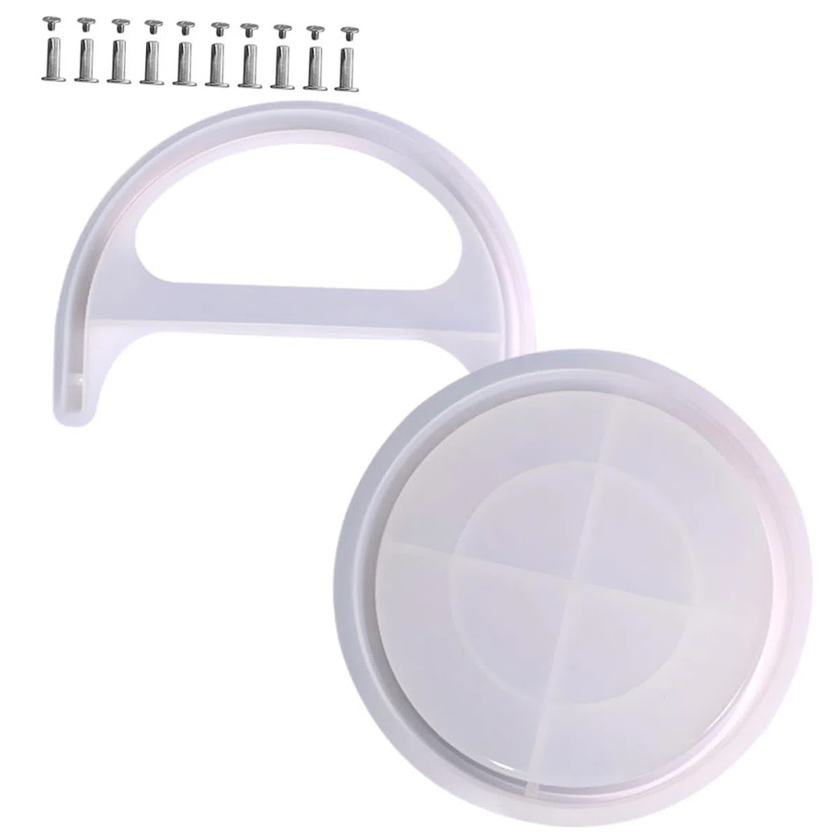 Molde de Silicona para Cubo DIY Resistente y Lavable Asa, Molde Flexible para Manualidades y Almacenamiento en Bricolaje