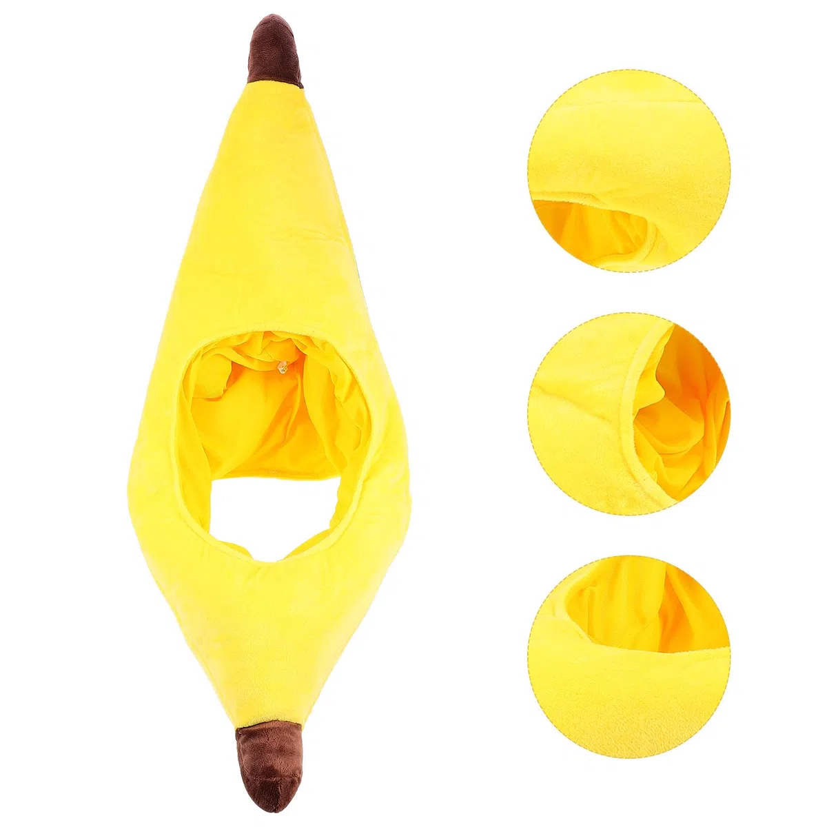 Sombrero de Fiesta Novedoso Forma de Plátano Amarillo, Accesorio Decorativo Ligero y Divertido para Cosplay y Fotos, Gorro de Disfraz para Eventos y Celebraciones