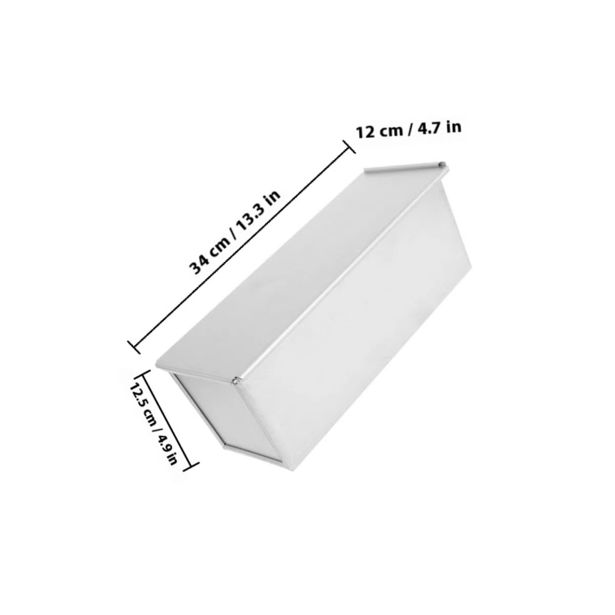 Molde para Tostadas con Tapa de Aleación de Aluminio Plata | Gran Capacidad, Antiadherente Calor Rápido, Calentamiento Uniforme, Uso en Cocina y Repostería