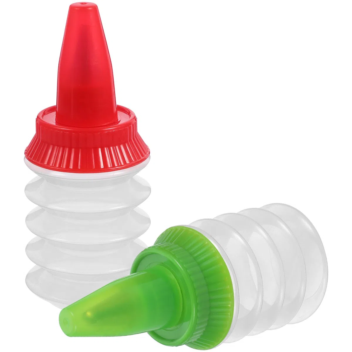 jojofuny Color Aleatorio 2 Botellas para Glaseado y de Galletas, Herramienta Portátil y Ligera de PP Accesorios Multifunción para Pastelería para Decorar Pasteles