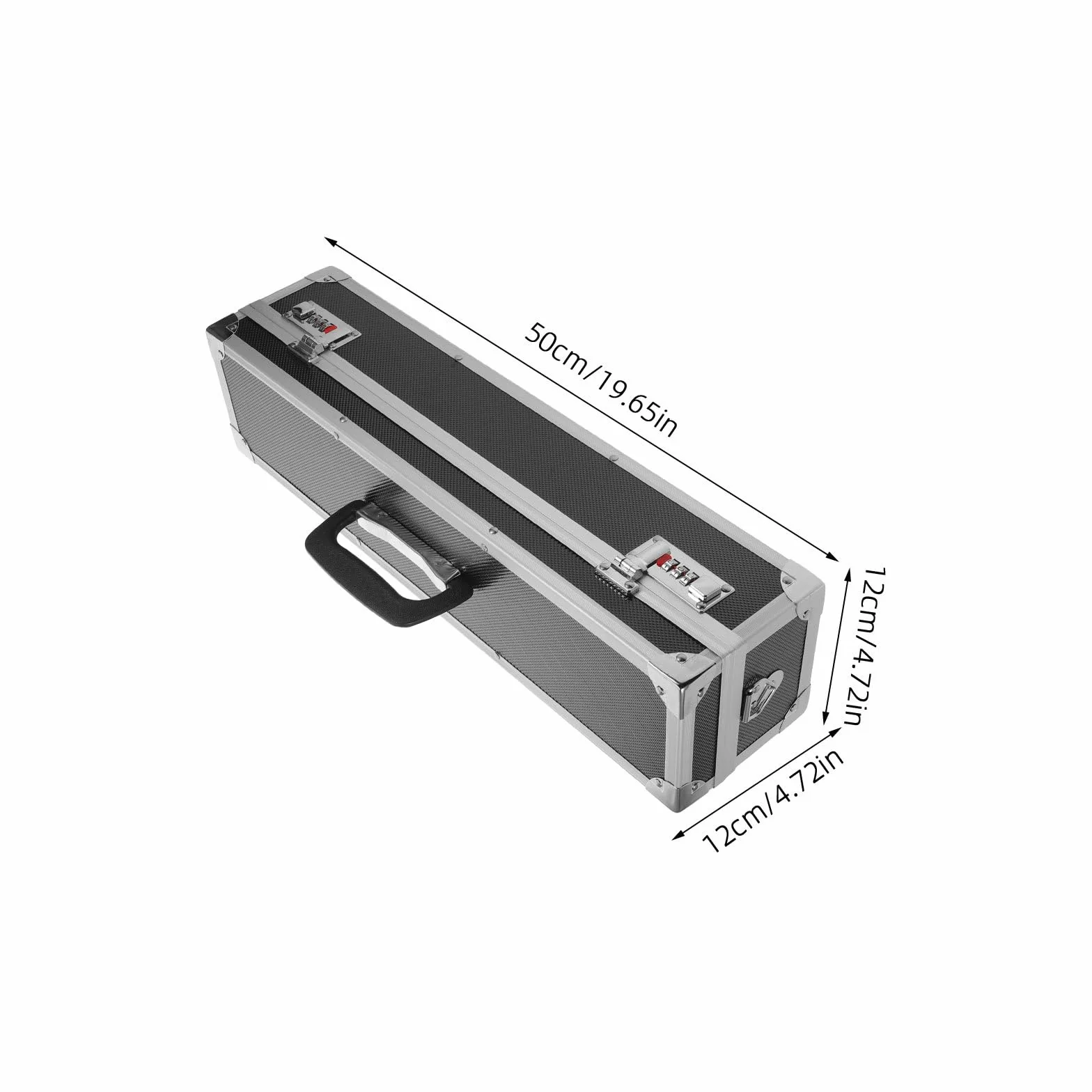 Estuche de Aluminio con Carcasa Dura y 8 Ranuras para Cuchillos de Cocina Profesional con Cerradura Doble y Diseño Portátil para Clases de Cocina y Uso Doméstico