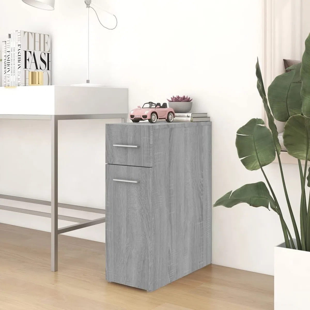 Armario botiquín Madera contrachapada Gris Sonoma 20x45,5x60cm, Caja Medicamentos, Botiquín Versátil, Caja De Almacenamiento