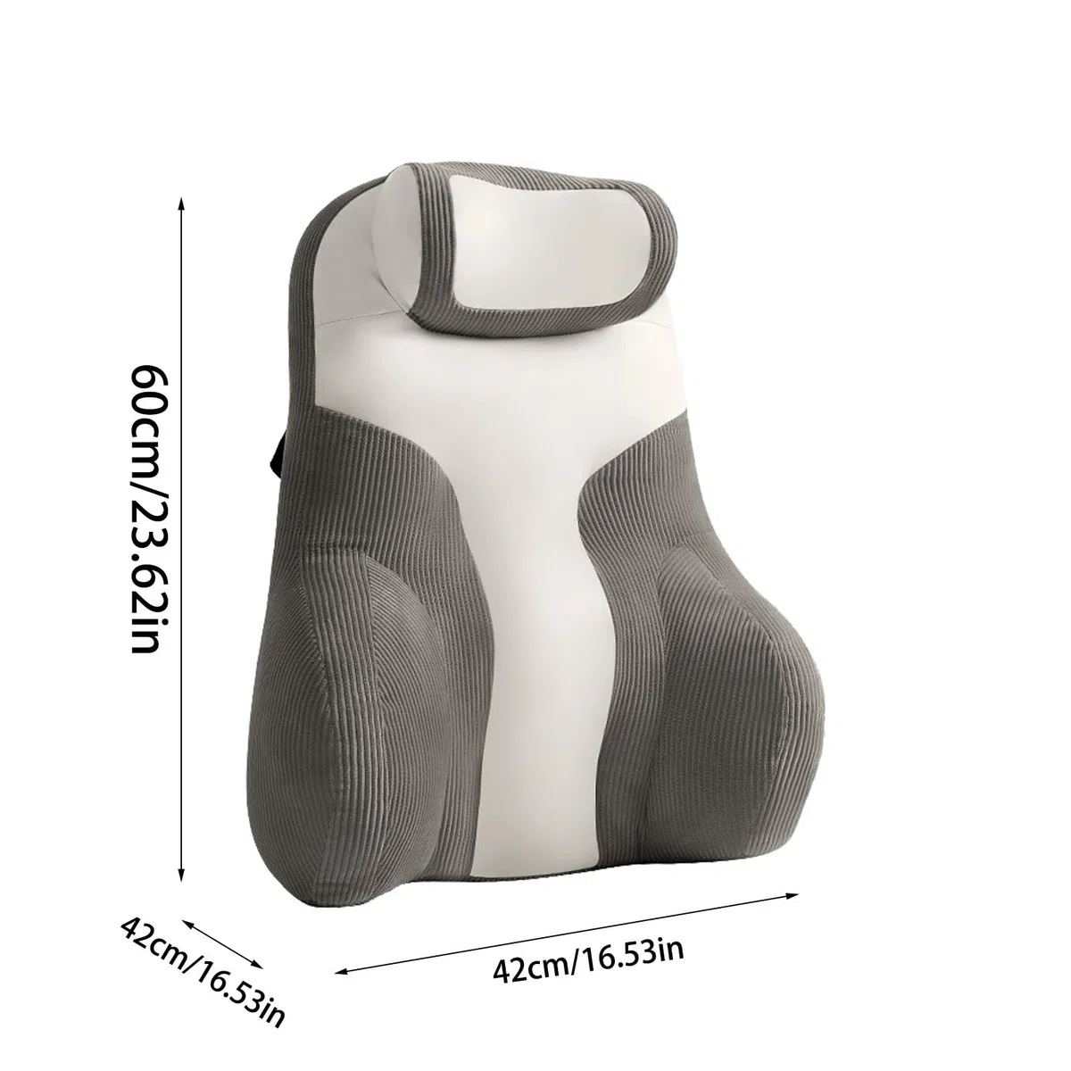 Cojín De Soporte Para La Espalda Para Sofá,Cojín De Soporte Para La Espalda Con Reposabrazos - Cojín De Cama Para Leer - Cojín Ergonómico Y Cómodo Para Los Brazos De Soporte Lumbar,