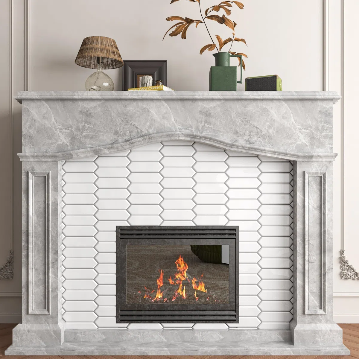 Decotalk Azulejos Adhesivos Baño Efecto Mrmol Blanco Hexgono Azulejos Adhesivos Baño 30.5x30.5cm 15Piezas Impermeable Vinilo Pared Cocina Vinilos Cocina Azulejo Suelo Vinilo Autoadhesivo Lavadero