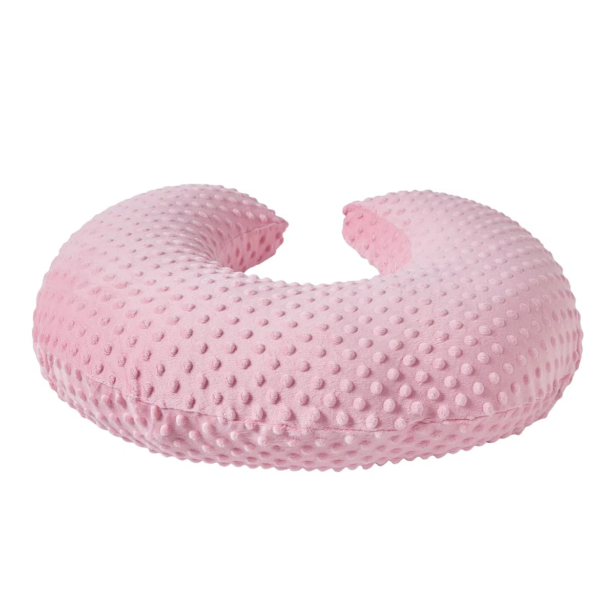 Juego de funda de almohada de lactancia con funda de almohada de lactancia para madres lactantes, almohadas de lactancia ultra suaves para bebés recién nacidos, niños y niñas (rosa caramelo)