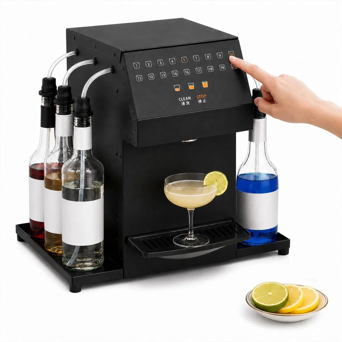Máquina automática para Preparar cócteles, Mezclador de Bebidas Comercial, para Bebidas de Calidad Profesional sin Necesidad de Habilidades Especiales, para hoteles y Estaciones de Buffet.