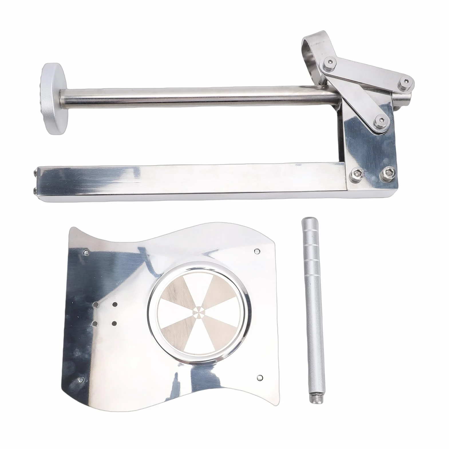 Exprimidor Manual de Acero Inoxidable 304, Extractor de Cítricos, Prensador de Limón con Mango Antideslizante para Cocina