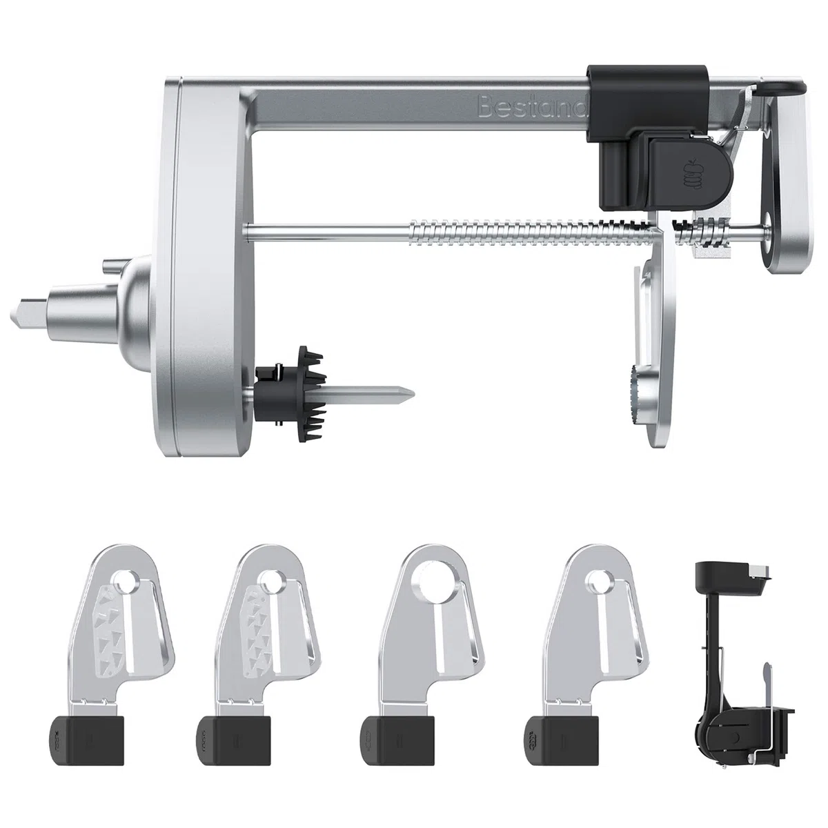 Accesorio en espiral compatible con batidora de pie KitchenAid, viene con pelar, núcleo y rebanada, no accesorio en espiral de la marca KitchenAid (5 cuchillas)