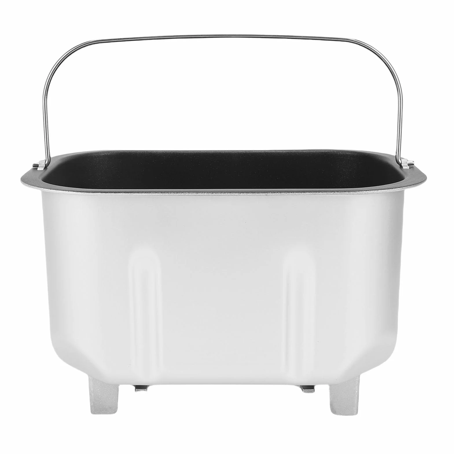 Cubo para Hornear para Máquina de Pan de 2 paletas: Cubo Interior de Repuesto de Acero Inoxidable con Revestimiento Antiadherente y Diseño de Doble Mezcla para un Amasado