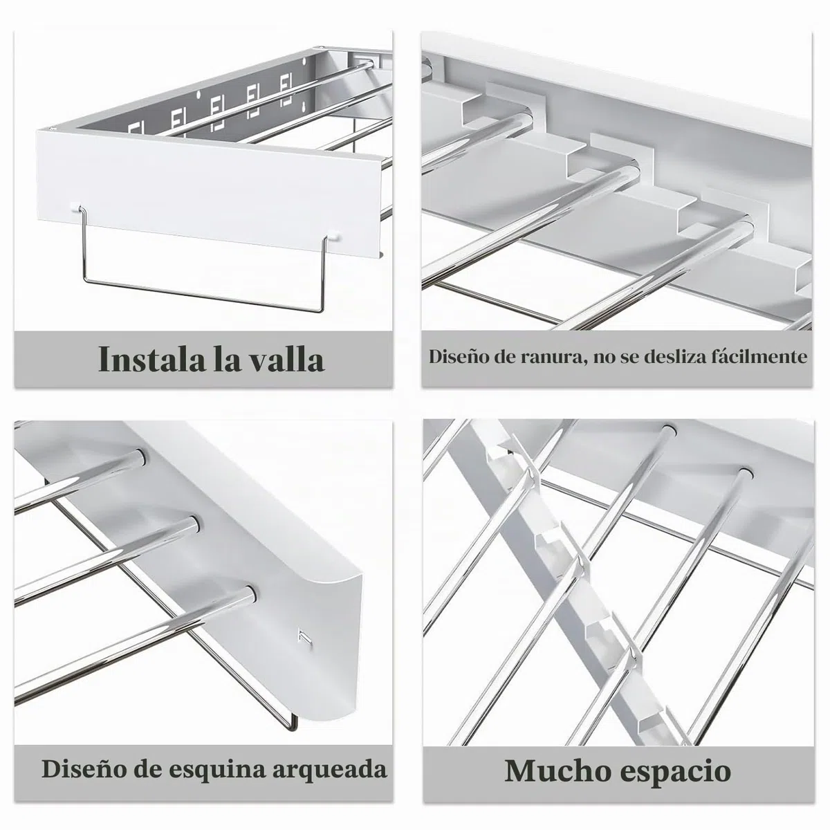 Tendedero montado en la pared, 80 cm, extensible, secador de pared con dos lengüetas, acero inoxidable, plegable, ahorra espacio, montado en la pared, tendedero para interiores y exteriores