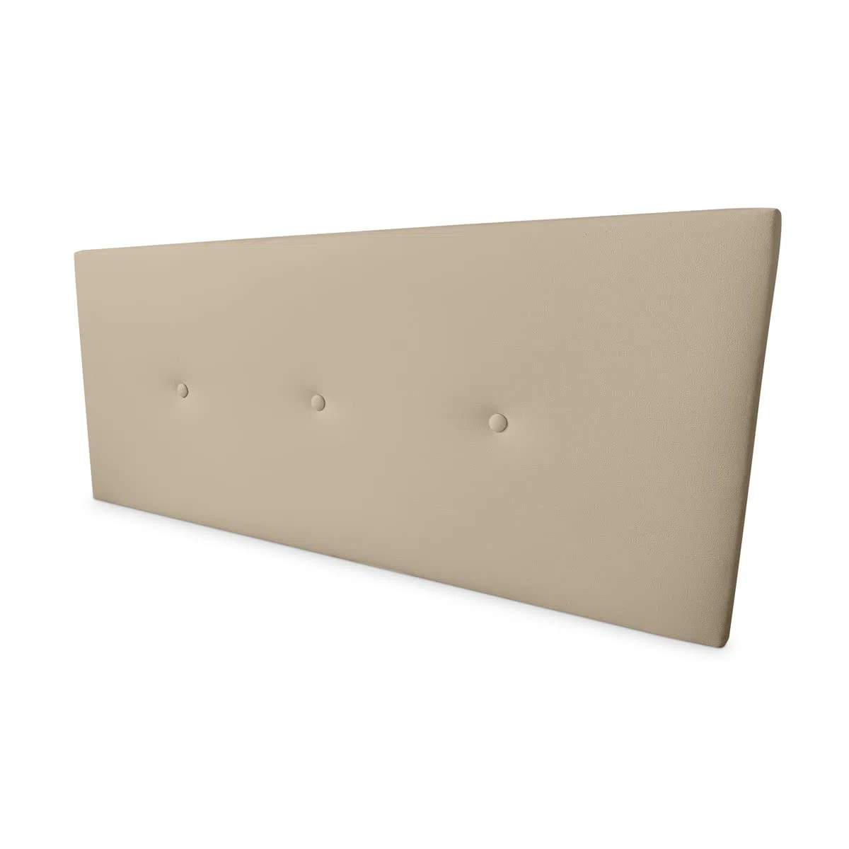 DUÉRMETE ONLINE - Cabecero Premium Acolchado Modelo Milán | Tapizado en Polipiel de Alta Gama-Incluye Herrajes y Tornillería, Madera, Beige, 145 x 60 cm (Cama 135/140)