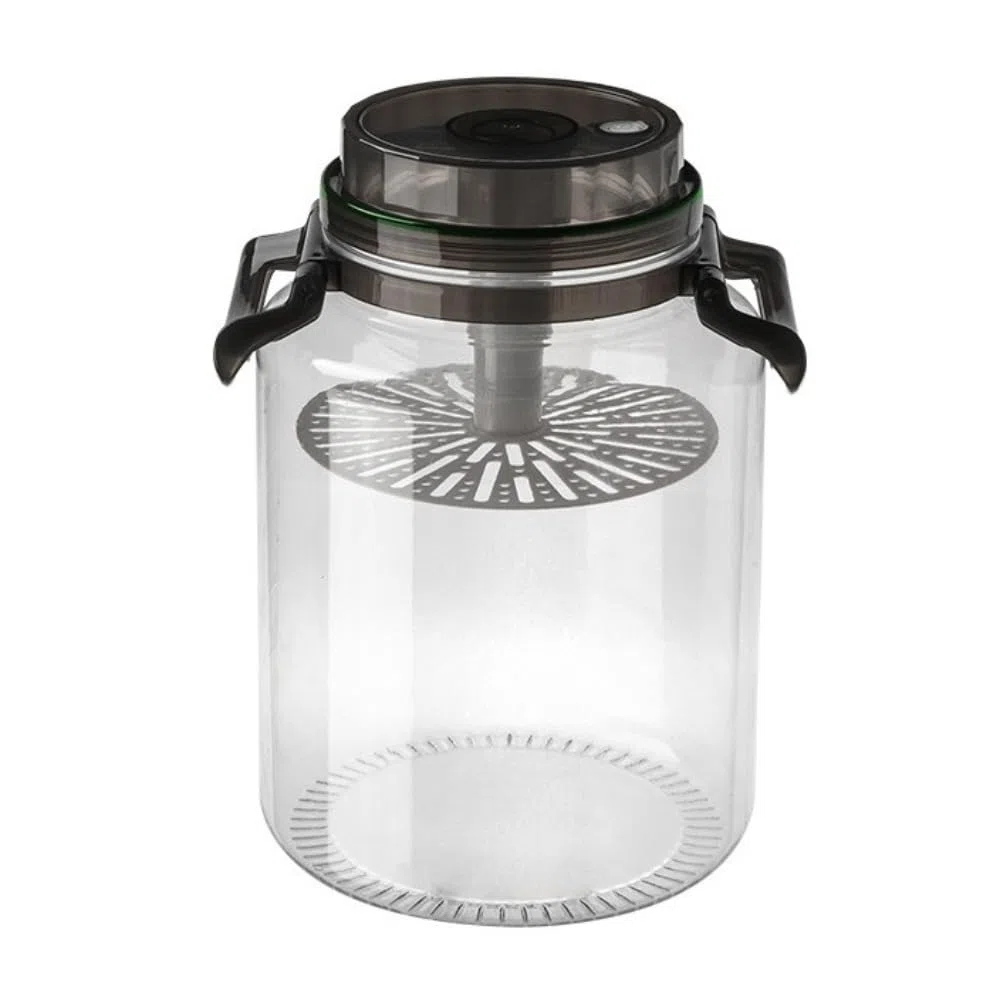 Tarros con asa | Tarro de fermentación para chucrut y verduras, recipiente de almacenamiento hermético para conservar la fermentación (14 x 8.66 pulgadas -B)