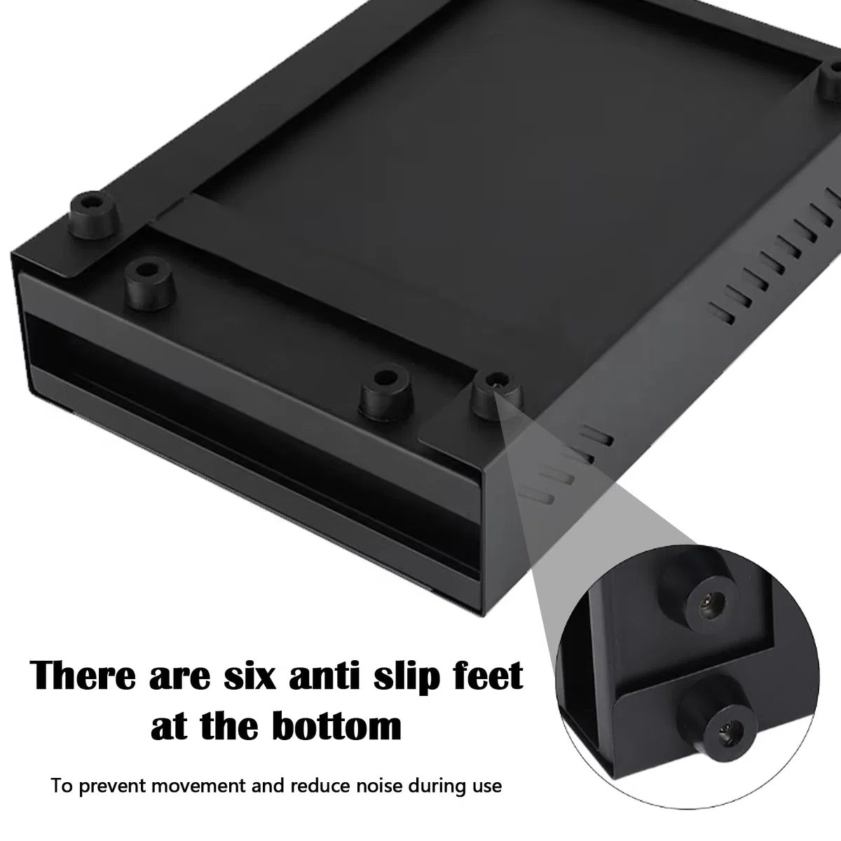 Recipiente para café, 35 x 25 x 8 cm Caja de Acero Inoxidable para Máquina Portafiltro de Café Expreso Portafiltro para Molinillo de Café Cajón Grande para Café, Negro