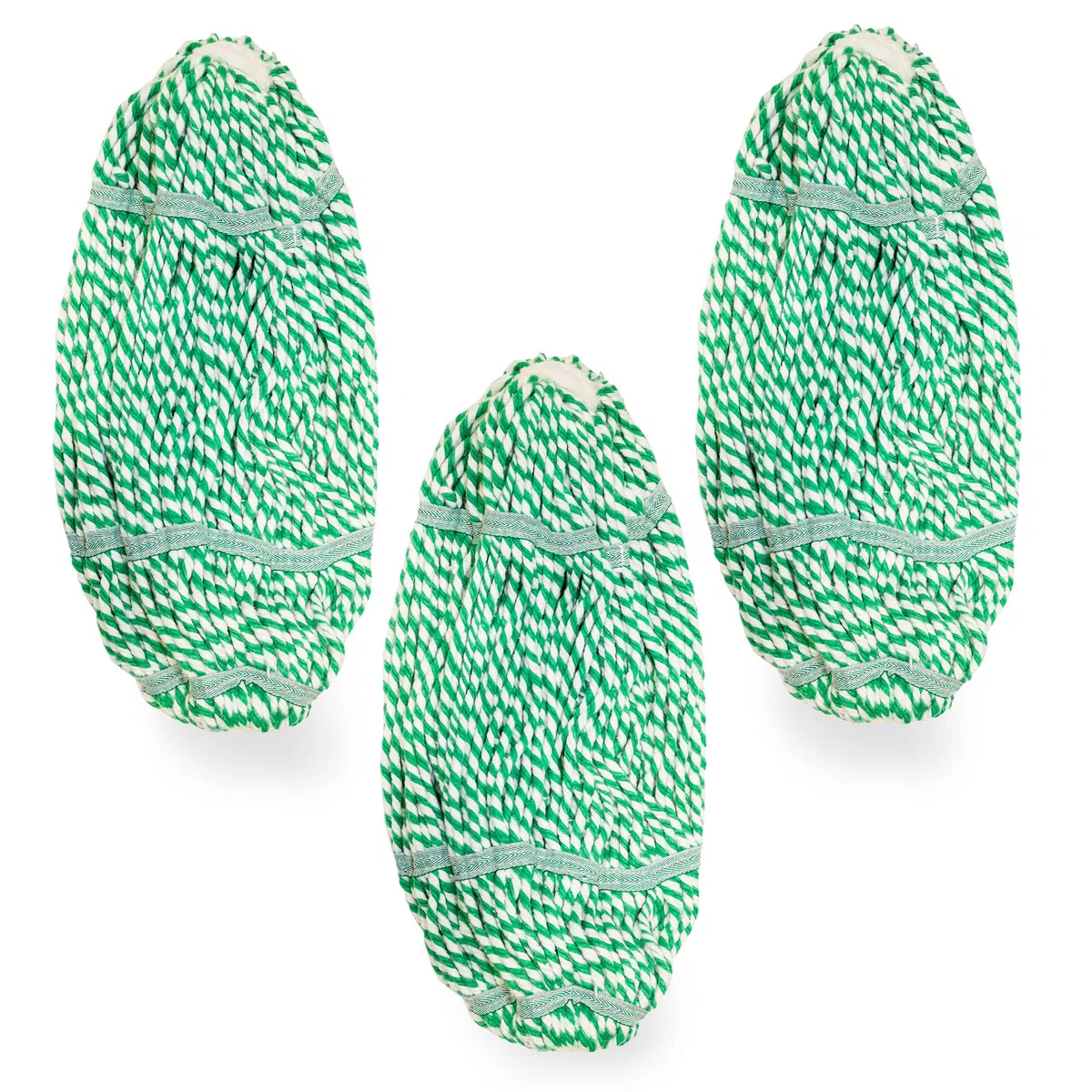 Libman Recambios, Hilo de poliéster, Blanco y Verde, Paquete de 3