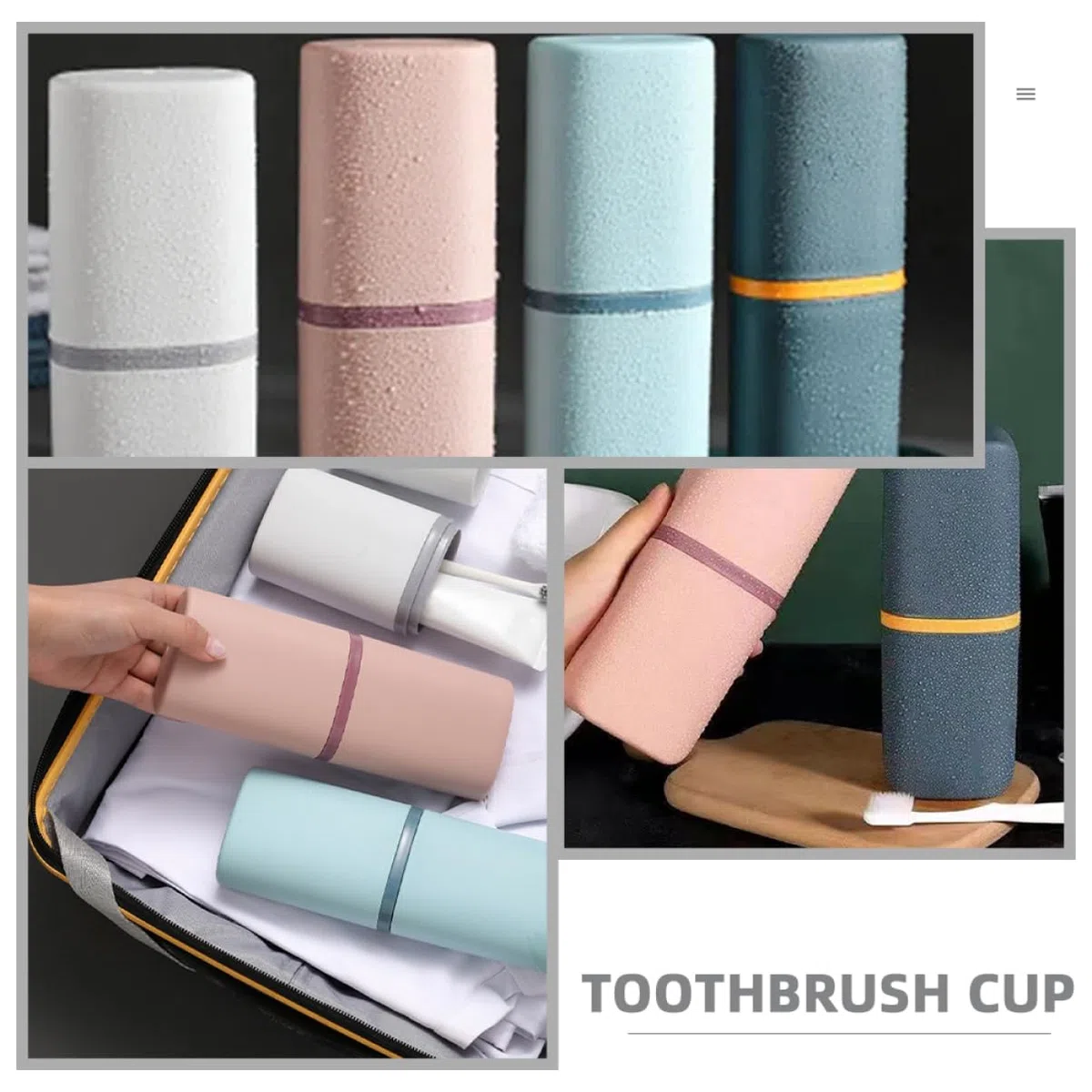 PRETYZOOM 4 Juegos Estuche De Viaje para Cepillos De Dispensador Accesorios De Viaje Soporte para Cepillos De Recipiente Portátil para Pasta De 4 Uds * 4