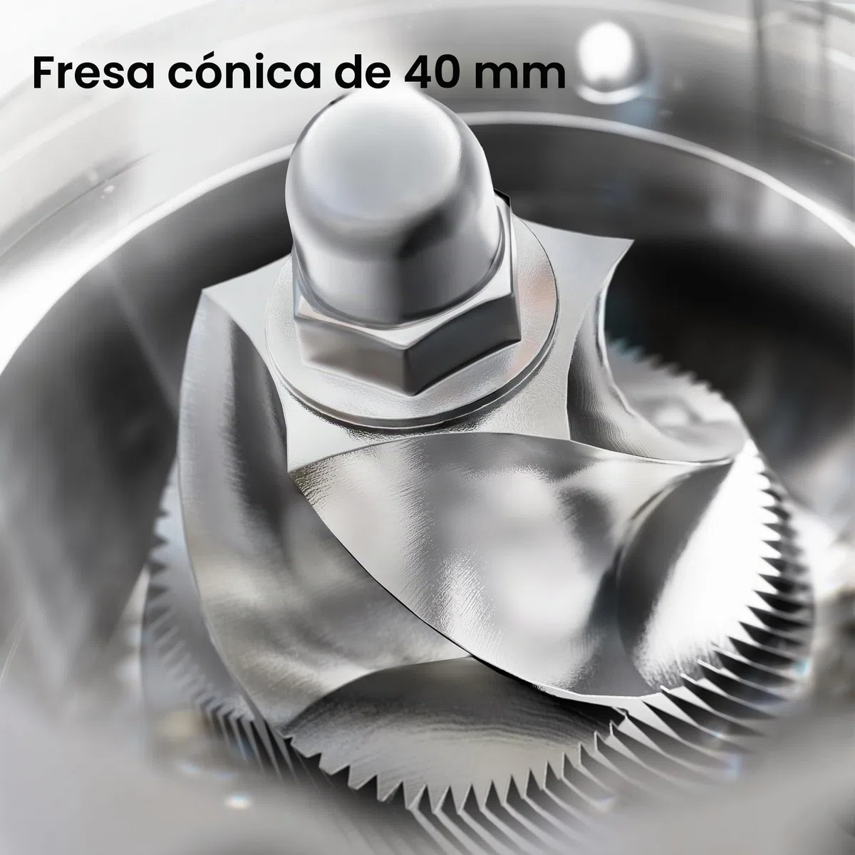 HIBREW G7 Molinillo de Espresso con fresado cónico, vaso dosificador magnético, carcasa metálica, 48 niveles de molienda - para Espresso, Moka Pots y café de goteo