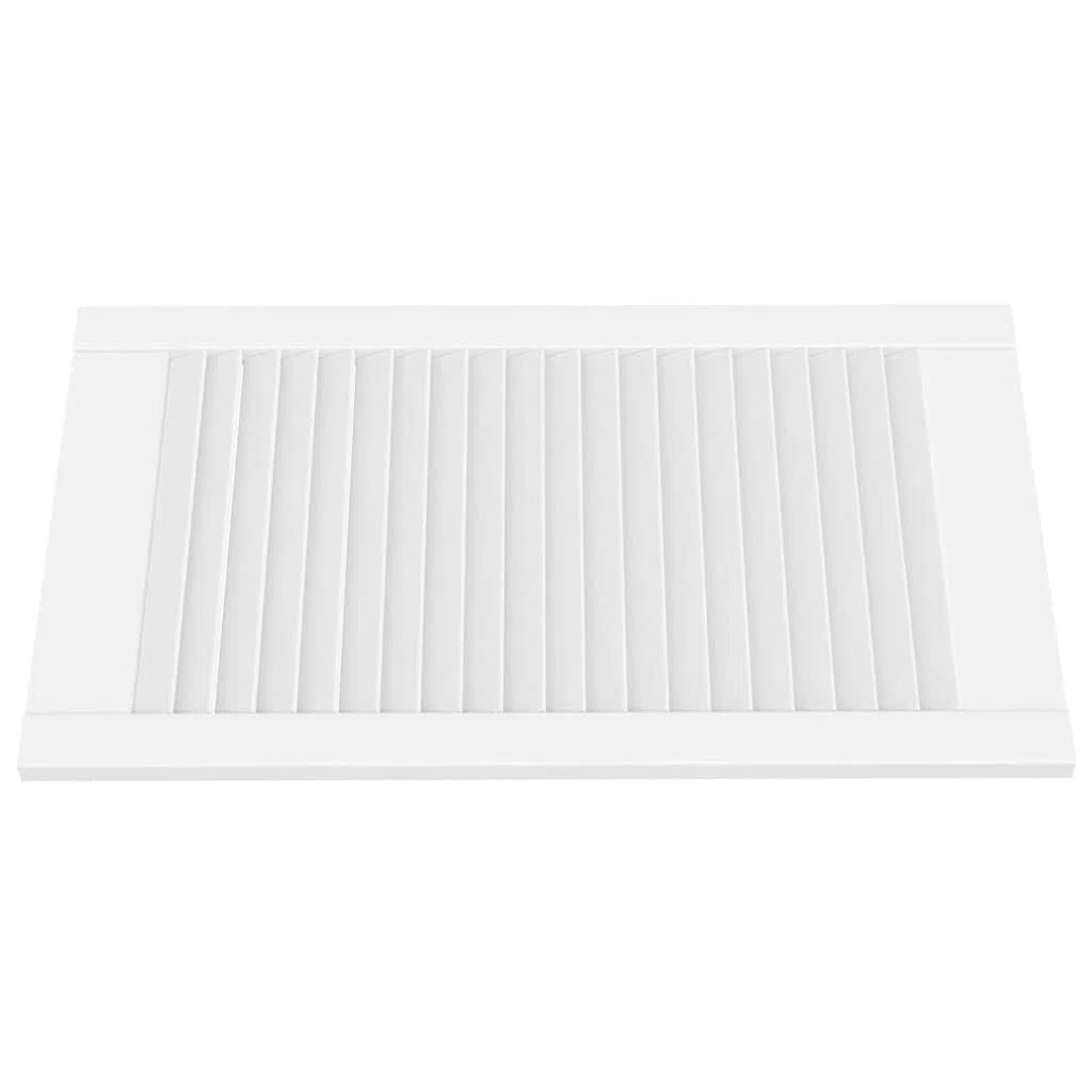 Genérico Puerta de Armario Lamas 4 uds Madera Pino Blanco 69x39,4 cm,Bricolaje,Accesorios de Bricolaje,Ferretería para armarios,Puertas de armarios-151162