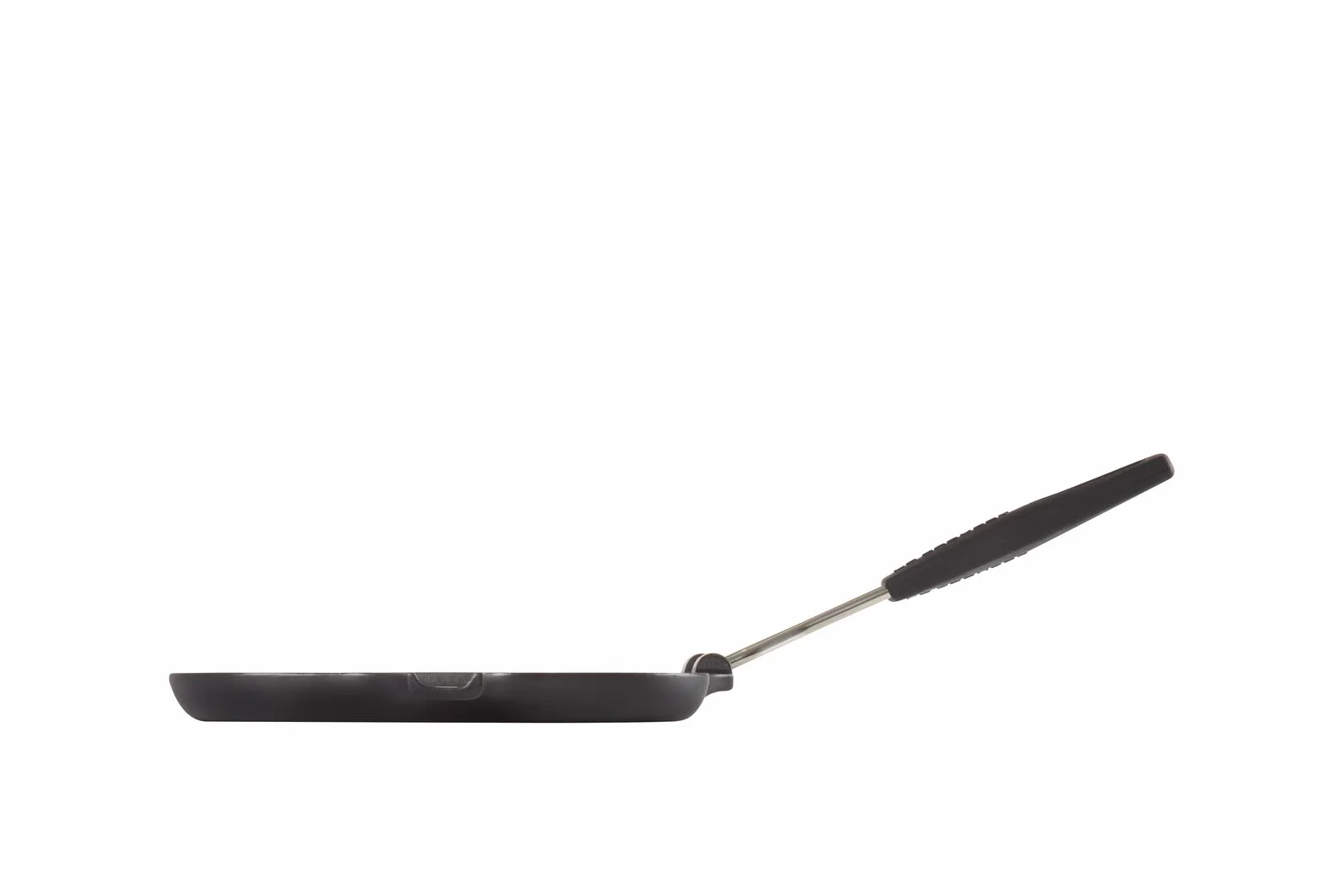 LE CREUSET Parrilla rectangular con mango de silicona de hierro fundido, 36 x 20 cm, Apto para todas las fuentes de calor, incluso inducción, Negro Mate, 20049000000400