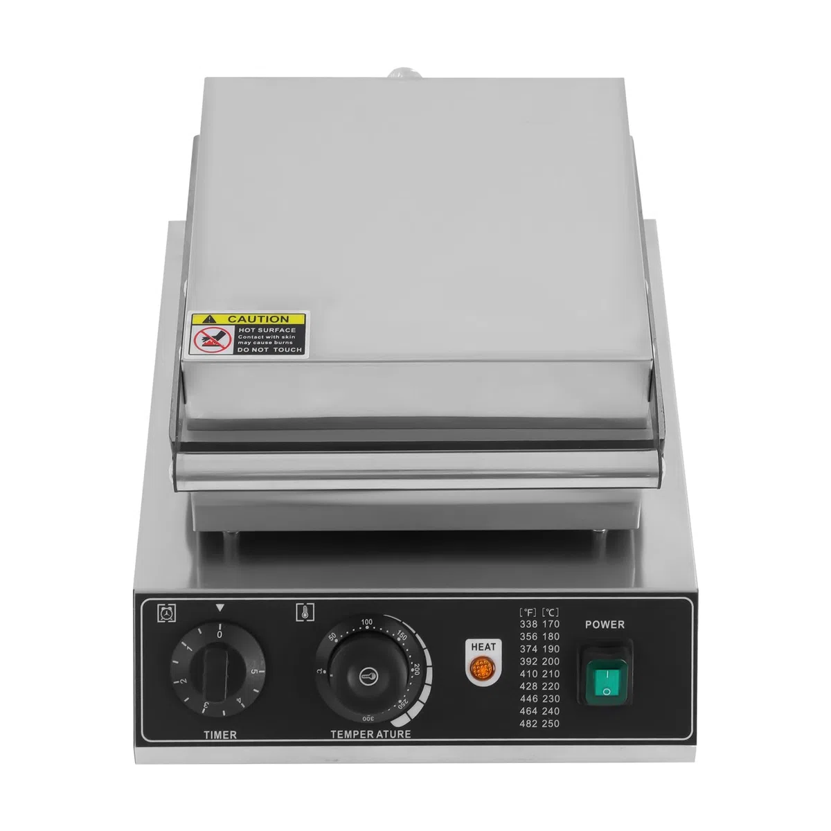 Máquina de gofres comercial de 1700 W, máquina de gofres con revestimiento antiadherente, con control de temperatura y tiempo, para restaurante panadería Snack-Bar (estilo de rombo)