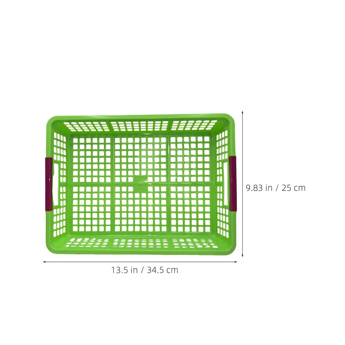 PRETYZOOM 5 Piezas Cesta con Bordes Suaves de Plástico Pp de Almacenamiento Rectangular Verde y Diseño Moderno para Organizar Documentos y Juguetes en Escuela o Armario
