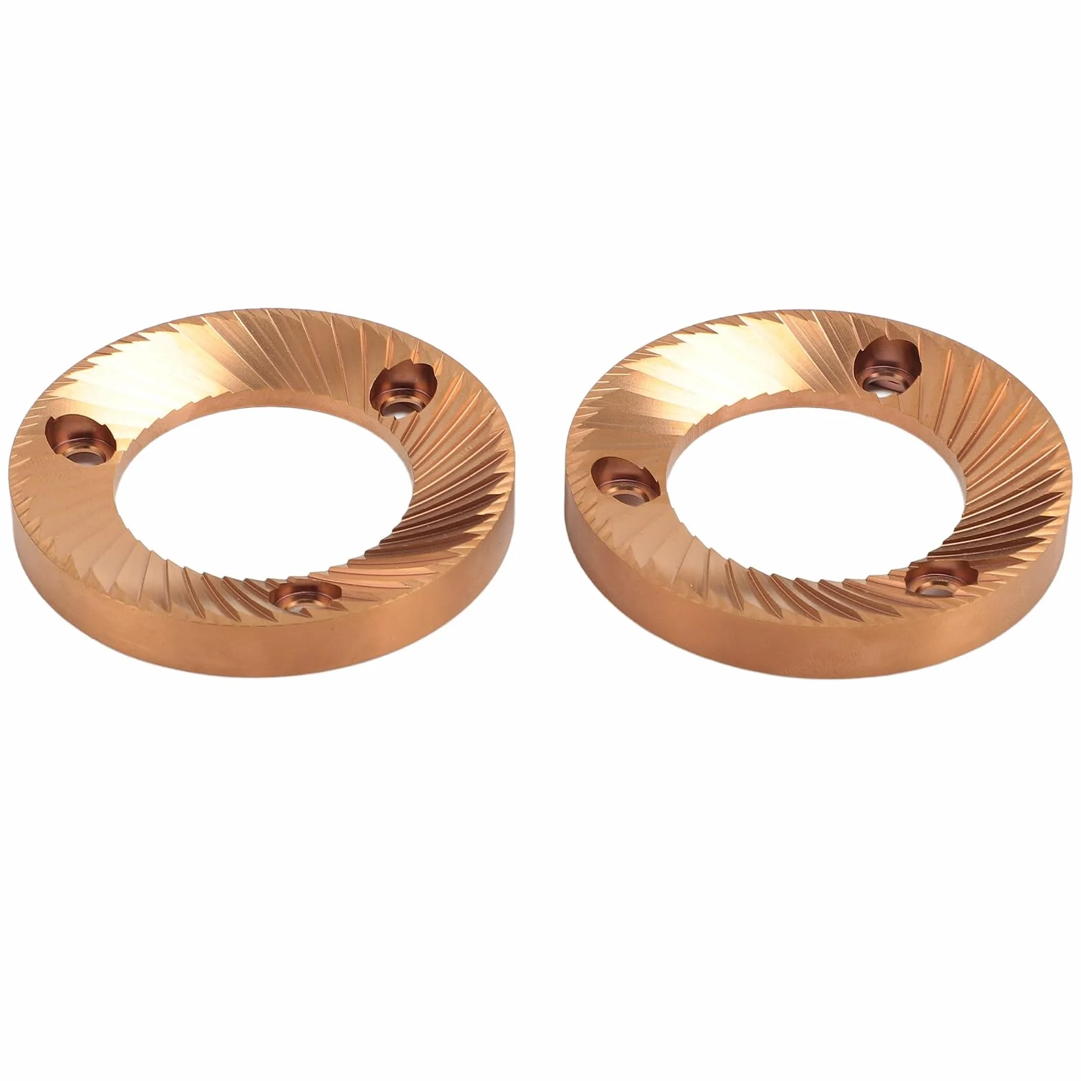 Muela Plana de 64mm con Recubrimiento de Titanio, Muela Plana Multiusos para DF64 DF64P DF64E DF64V, Ideal para el Accesorio de Molino Ceado E5P E6P E37J