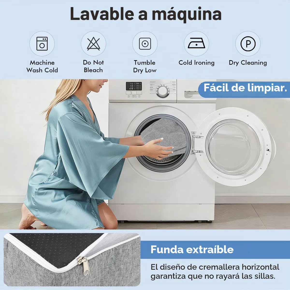LIROPAU Juego de 2 cojines de asiento para silla, cojines de espuma viscoelástica de doble capa, cojín elevador, cojín grueso para tumbonas, sofás, sillones, extraíbles, 50 x 50 x 12,7 cm, gris