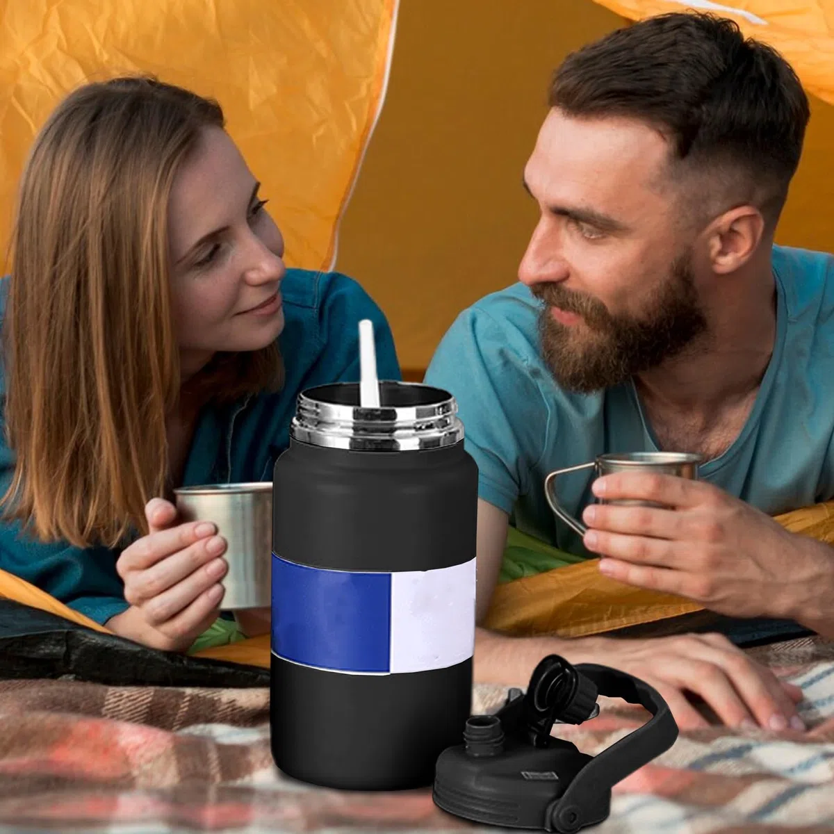 Termo Isotérmico Termo Al Vacío De 4 Litros | Botella De Agua De Acero Inoxidable Para Gimnasio Senderismo Escuela Viajes Camping Ciclismo Deportes Y Actividades Al Aire