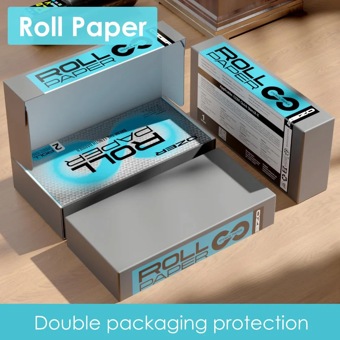 OZER Rollo de papel de transferencia de tatuajes, 3 m de largo, papel de transferencia para tatuajes para artistas del tatuaje
