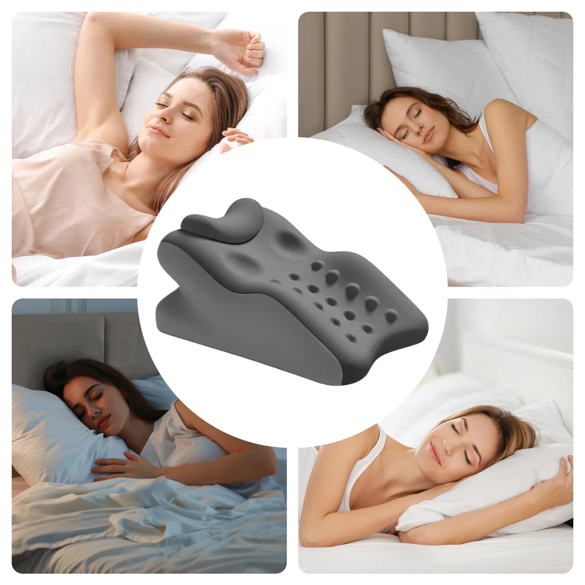 Almohadas Inclinadas De Descanso Cojín Espalda Espuma Viscoelástica, Ayuda | Almohada Cuña Ergonómica para Dormir Adultos Lavable Cojín Espalda Relajante Late