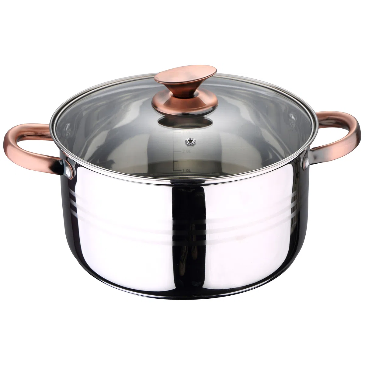 San Ignacio Bateria de cocina 8 piezas apta para induccion Altea en acero inoxidable con set de 4 cuchillos de cocina de acero inoxidable Daimiel