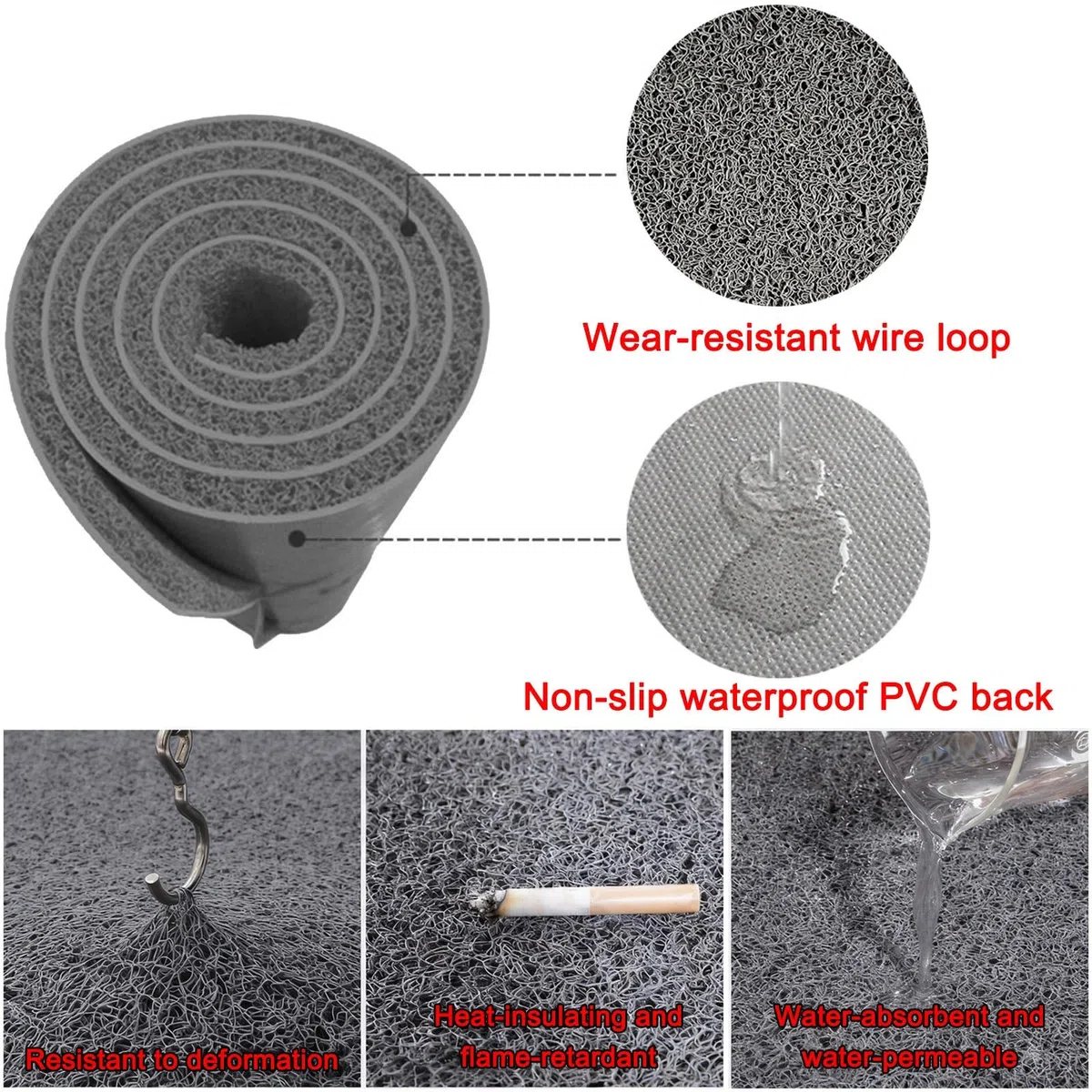 Panel Aislamiento Acústico para Lluvia, para Aire Acondicionado y Techo Metálico, Alfombrilla Antiruido para La Lluvia, Reduce El Sonido De Las Gotas en Toldos y Techos(Gray,0.6x2m(23.6x78.7in))