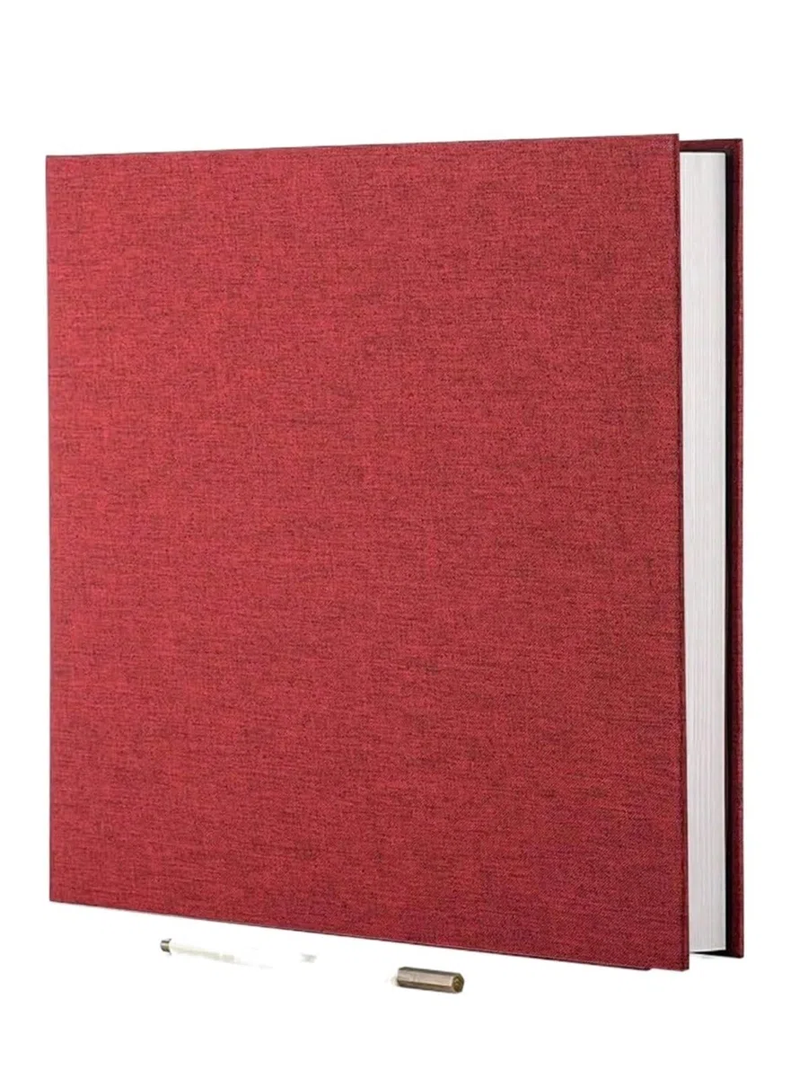 Album Fotos 1pc Linen Photo Album Self Adhesive Scrapbook For 2x3 4x6 5x7 8x10 Pictures DIY Book Birthday Gifts For Women Mom(Red-A)