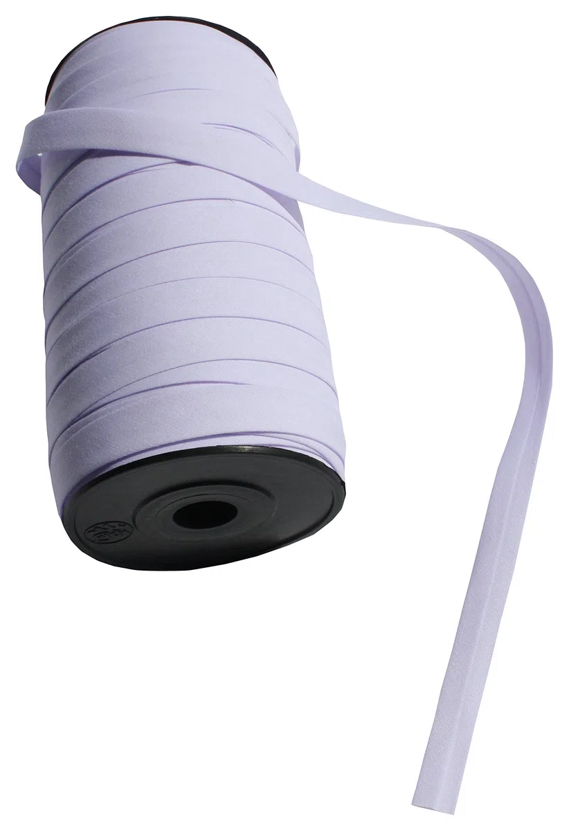 Full Funk Cinta al bies de un solo pliegue | Coser, coser, moldear, ribetes, dobladillos, acolchados, parches, cinta de encuadernación de tela de un solo pliegue | Ancho 0.5 pulgadas, 100 yardas,