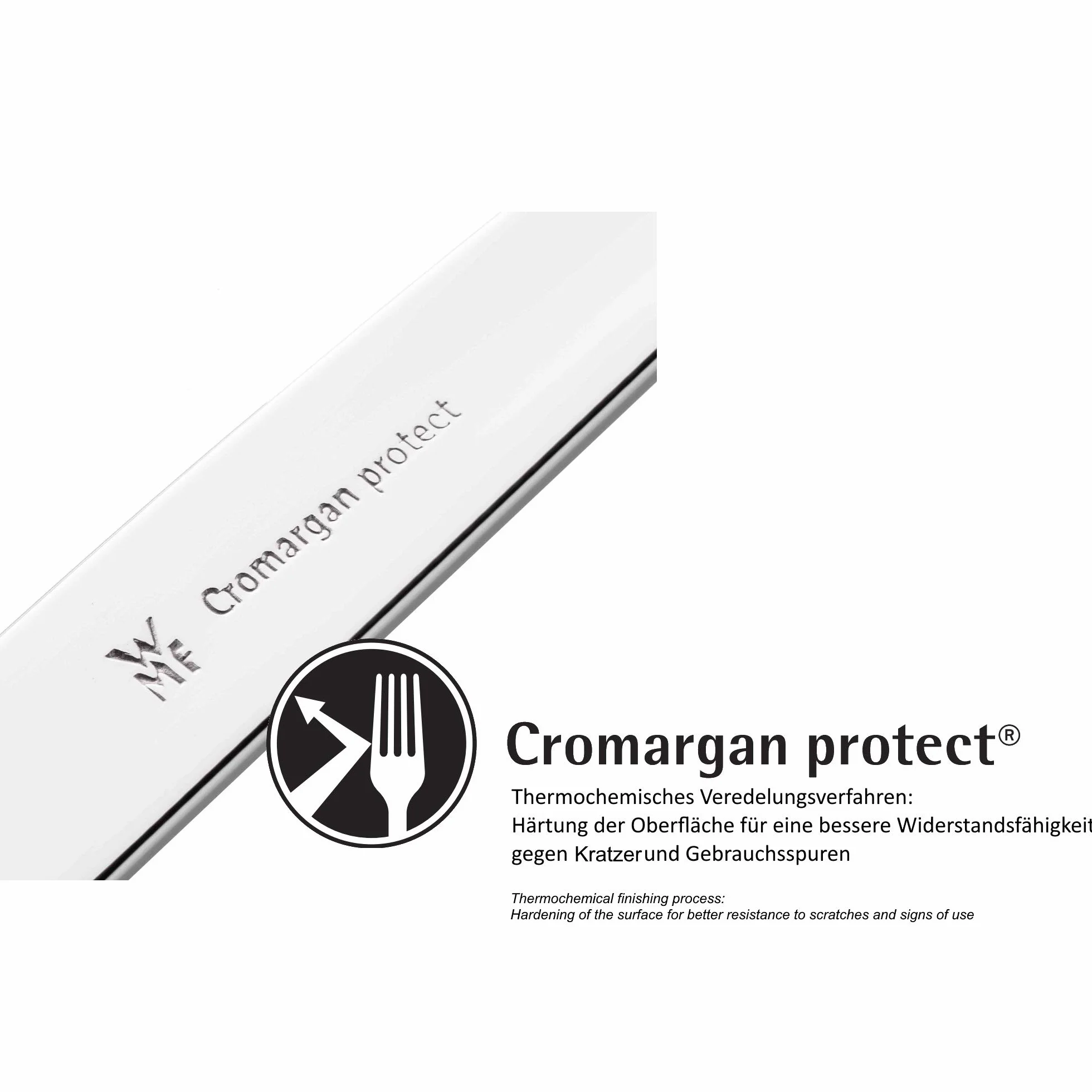 WMF Merit Cromargan protect - cubiertos de pescado 12 piezas para 6 personas, acero inoxidable pulido, resistente a los arañazos, apto para lavavajillas