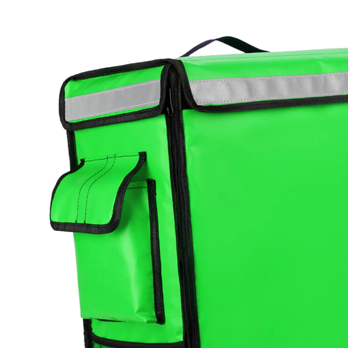 Sharplace Mochila Isotérmica para Reparto de Comida, Bolsa Térmica para Alimentos Fríos Y Calientes, Bolsillos de Malla, Bolsas para Reparto de Pizza, Calentado, Verde, Individual