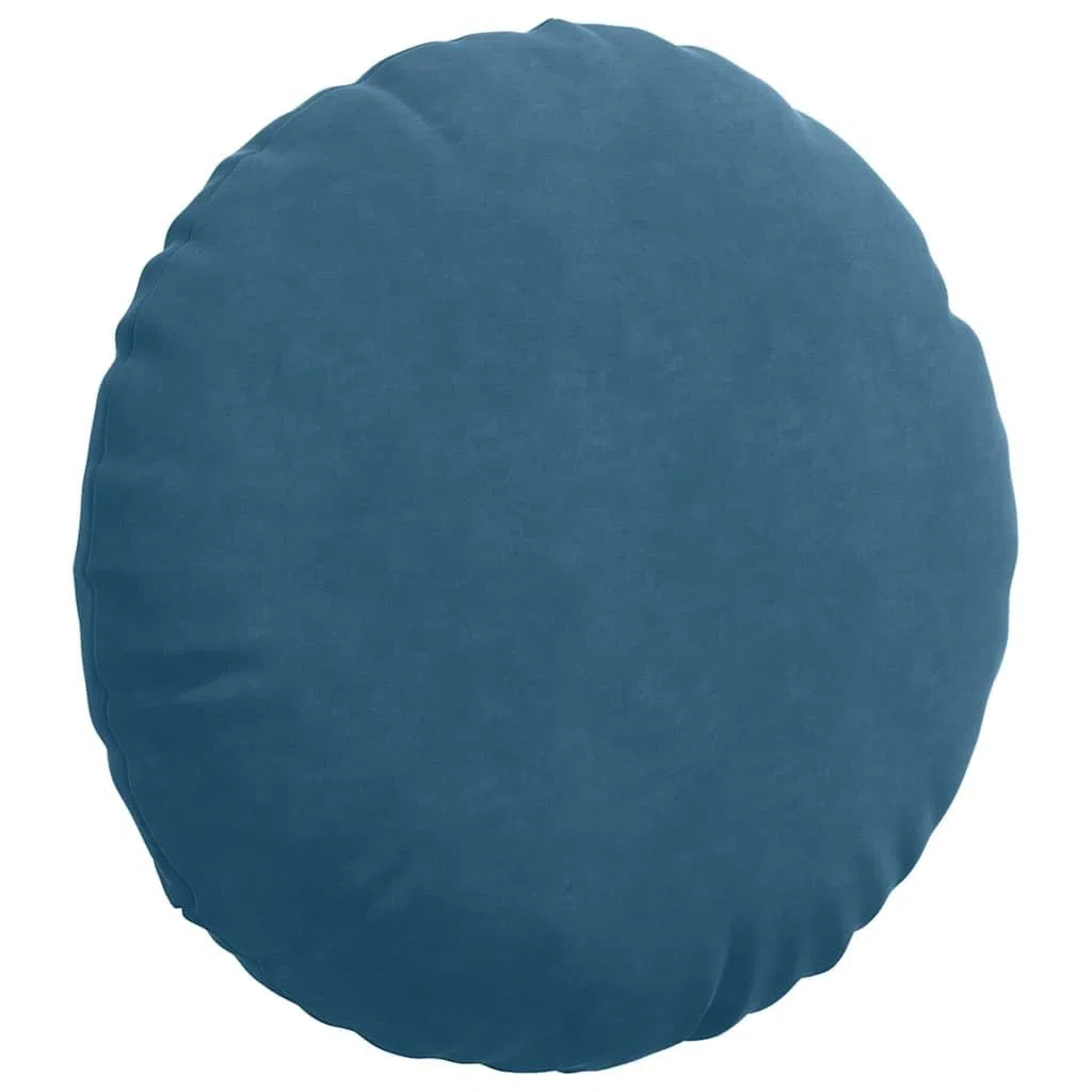 Juego de 2 cojines de asiento azul 60 x 60 x 21 cm – Cojín de suelo suave de terciopelo con cremallera – Cojín decorativo moderno para salón y dormitorio – Cojín de terciopelo con relleno de