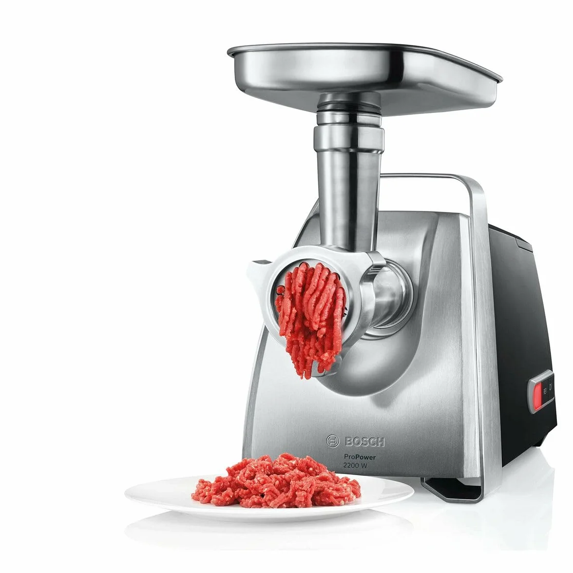 Bosch Electrodomésticos MFW68640 ProPower - Picadora de carne multipropósito - Hasta 4,3 kilos de carne por minuto - Potencia de 800 W, Negro
