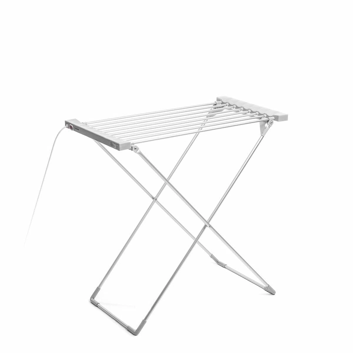 InnovaGoods® Tendedero Eléctrico Plegable Dryak, 8 Barras Calefactadas, 120W, Secado Rápido, Soporta hasta 12kg de Ropa, portátil, Uso en Interiores, Ideal para Invierno.